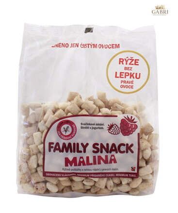 Family snack MALINA sáček 200g bez lepku 345