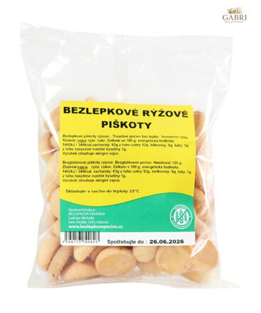 Piškoty rýžové 120g Michalík bez lepku 3191
