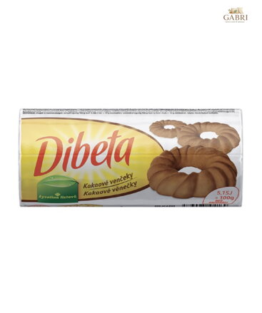 Dibeta věnečky kakaové 100g Pečivárně 3248