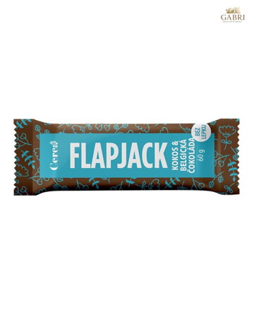 Flapjack  KOKOS a BELGICKÁ ČOKOLÁDA 60g Cereabar bez lepku 257