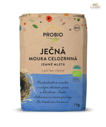 Mouka ječná celozrnná jemná BIO 1kg Probio 2614