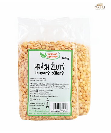 Hrách žlutý půlený 500g ZP 149