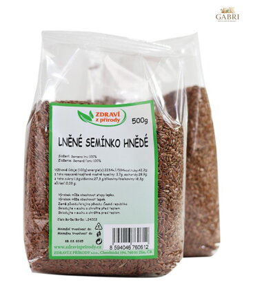 Len hnědý  500g ZP 118