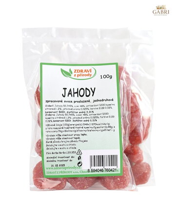 Jahody celé 100g ZP 2262