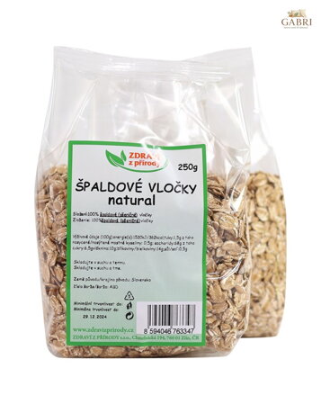 Vločky špaldové natural 250g ZP 85