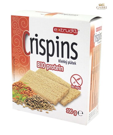 Crispins plátek proteinový BIO 100g Extrudo bez lepku 1091