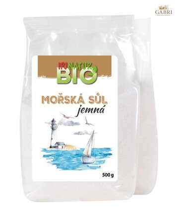 Sůl mořská jemná BIO  500g IPJ NATUR 2959