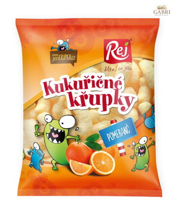 Kukuřičné křupky POMERANČ 90g REJ bez lepku 2745