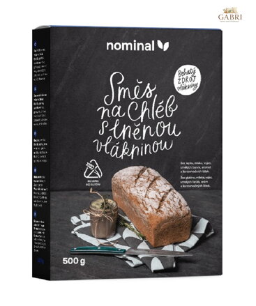 Směs na chléb s lněnou vlákninou 500g Nominal bez lepku 2874