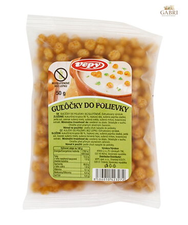 Kuličky do polévky 50g Vepy bez lepku 43