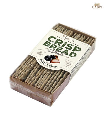 Pšeničný křehký chléb s olivami a česnekem 130g Danvita 287