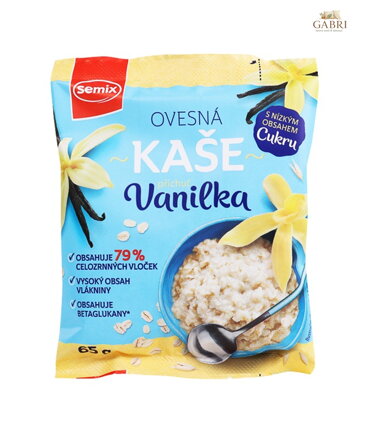 Kaše ovesná vanilka 65g Semix 5004