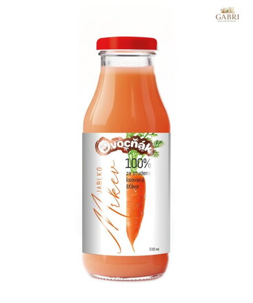 Mošt jablko mrkev 330ml sklo Ovocňák 5440