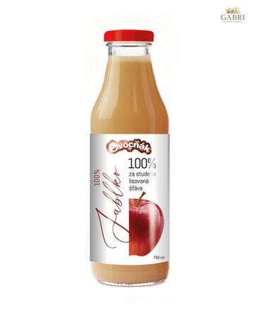 Mošt jablko 100% 750ml sklo Ovocňák 5443