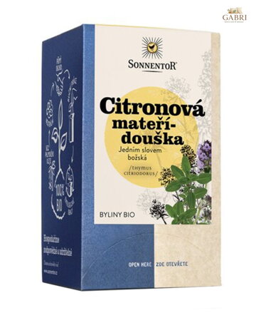 Citronová mateřídouška BIO 18x1g Sonnentor 5582