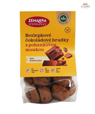 Hrudky pohankové s čokoládou BIO 100g Zemanka  bez lepku 5648