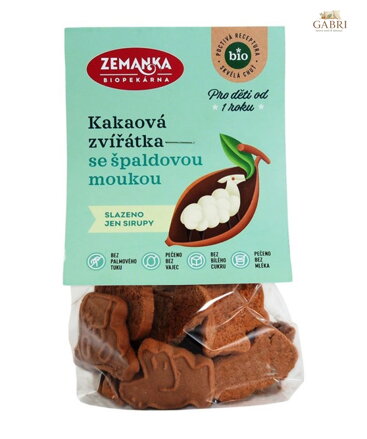 Zvířátka špaldová kakaová BIO 100g Zemanka  5651