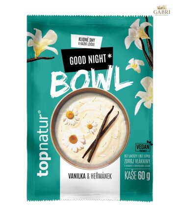 Kaše bowl good night vanilka heřmánek 60g Topnatur bez lepku 5675