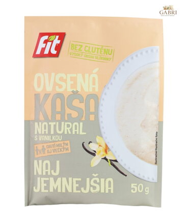 Kaše ovesná natural s vanilkou 50g Fit bez lepku 5701