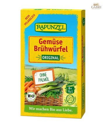 Vývar zeleninový originál čirý v kostce BIO 8x10,5g Rapunzel 5708