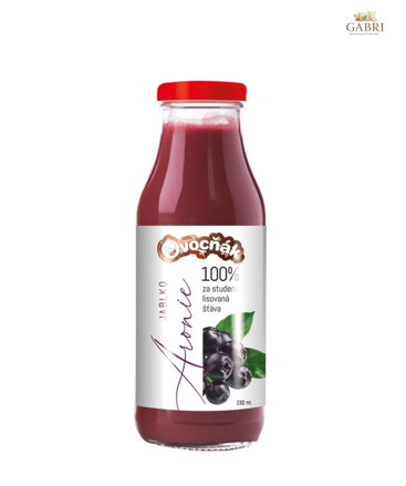 Mošt jablko aronie 330ml sklo Ovocňák 5793