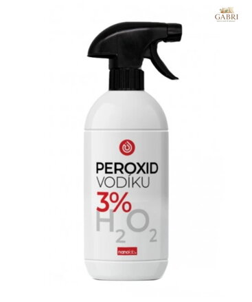 Peroxid vodíku 3% na úklid 500ml sprej Nanolab 5838