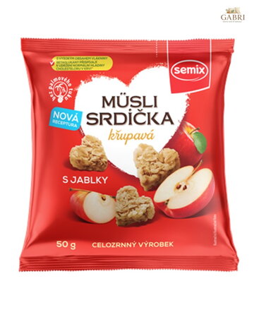 Müsli srdíčka s jablky 50g Semix 5933