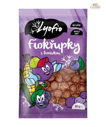 Křupky kukuřičné jogurt borůvka 80g PPD bez lepku 6007