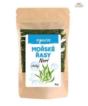 Mořské řasy Nori green vločky 20g IPJ NATUR 5000