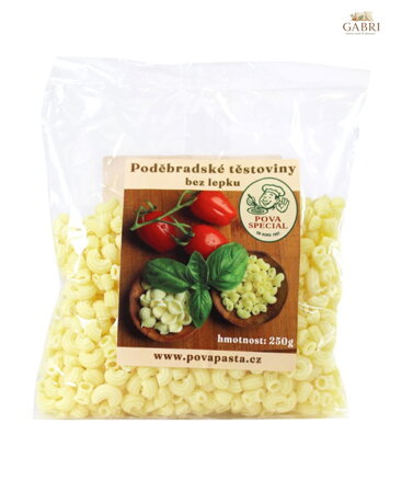 Bezlepkové těstoviny kolena 250g POVA bez lepku 2184