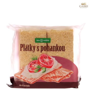 Plátky křupavé s pohankou BIO 100g Bionebio bez lepku 6109