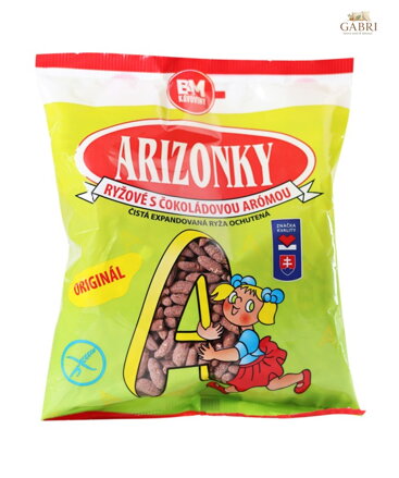 Arizonky rýžové čokoláda 60g B.M. Kávoviny bez lepku 6260