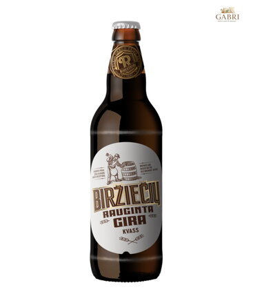 Kvas fermentovaný obilný nápoj s chmelem 500ml Biržiečiu 6339
