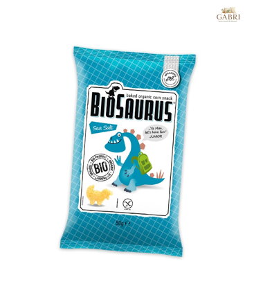 Biosaurus snack mořská sůl BIO 50g McLLOYDS bez lepku 400
