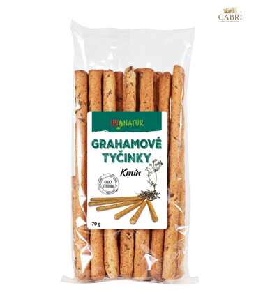Grahamové celozrnné tyčinky kmín 70g IPJ NATUR 2571