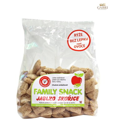 Family snack JABLKO SKOŘICE sáček 200g bez lepku 1637
