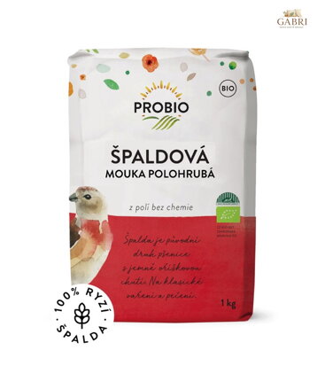 Mouka špaldová bílá polohrubá  BIO 1kg Probio  1745