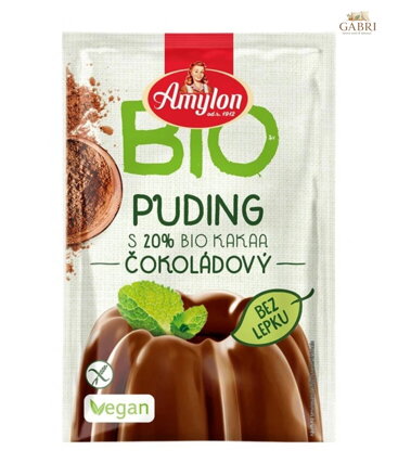 Puding čokoládový BIO 40g Amylon bez lepku 3