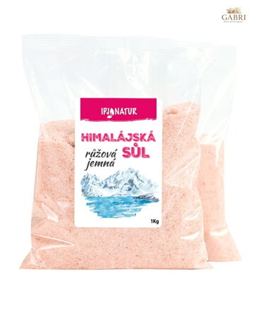 Sůl himalájská růžová jemná 1kg IPJ NATUR 962