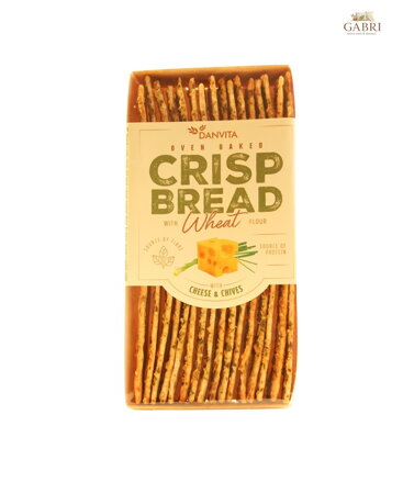Pšeničný křehký chléb se sýrem a pažitkou 130g Danvita 2114