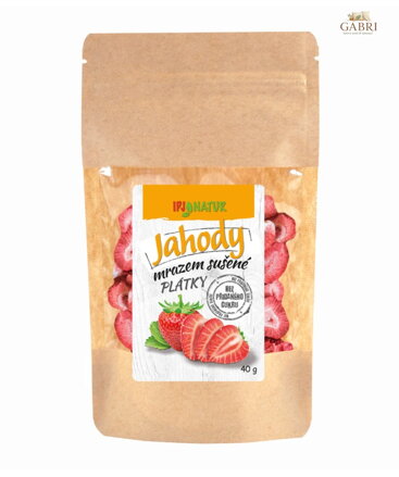 Jahody plátky mrazem sušené 40g IPJ NATUR 30