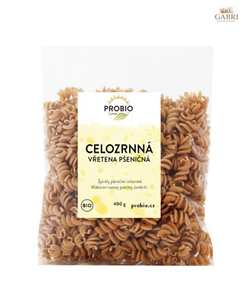 Těstoviny pšeničné vřetena celozrnné BIO 400g Probio 2635