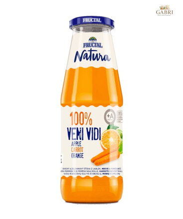 Natura šťáva mrkev jablko pomerač 100% 0.7l Fructal 2823