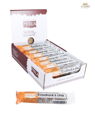 Švestková s chia tyčinka KARTON (18x50g) Zetík 2207