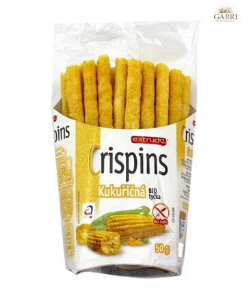 Crispins tyčinky kukuřičné BIO 50g Extrudo bez lepku 2700
