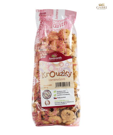 Kroužky karamelové 100g Amaranth bez lepku 133
