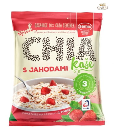 Kaše chia s jahodami 65g Semix 2490