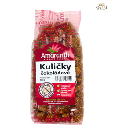 Kuličky čokoládové 100g Amaranth bez lepku 141