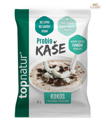 Kaše probio kokos s belgickou čokoládou 60g Topnatur bez lepku 2780