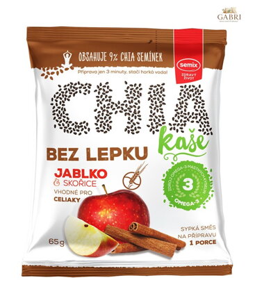 Kaše chia jablko se skořicí 65g Semix bez lepku 2489